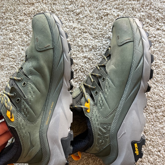 Hoka Men Kaha 2 low GTX Thyme/Radiant Yellow Vibram GORE-tex Size 9 - Picture 9 of 12